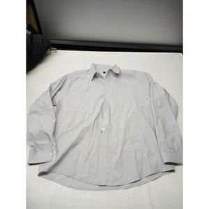 THREADS & HEIRS COTTON OXFORD LONG SLEEVE BUTTON SHIRT Men's XL Lt. Blue